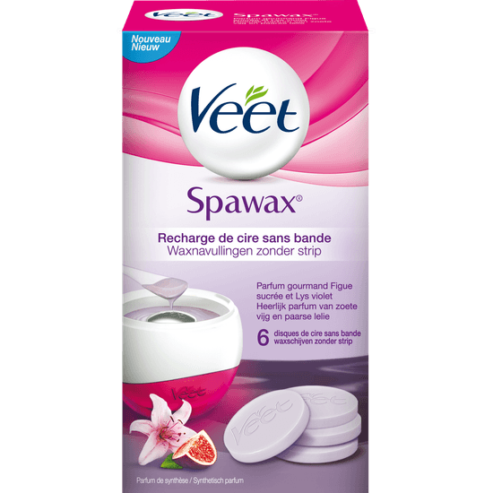 Veet Spawax Waxnavullingen zonder strip - Heerlijk parfum van zoete vijg en paarse lelie