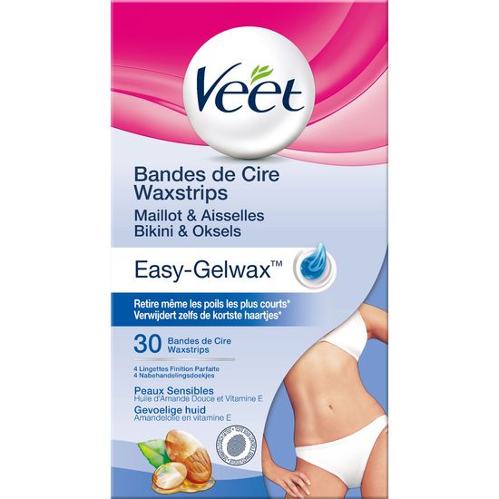 Veet Waxstrips Easy-Gelwax™ Bikinilijn & Oksels - Gevoelige Huid